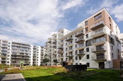 Budynek, w którym mieści się apartament