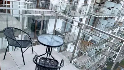 Balkon lub taras w obiekcie Comfortable 1-room apartment close to the center