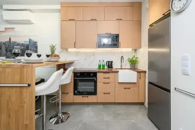 Kuchnia lub aneks kuchenny w obiekcie Lumina Premium Apartments with view on center Warsaw