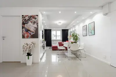 Część wypoczynkowa w obiekcie Lumina 3 bedrooms apart near the Warszawa Zahodnia