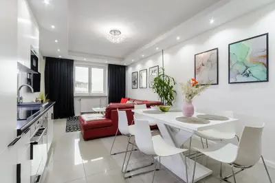 Część wypoczynkowa w obiekcie Lumina 3 bedrooms apart near the Warszawa Zahodnia