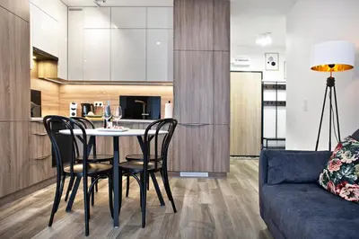 Kuchnia lub aneks kuchenny w obiekcie Goclaw P&O Serviced Apartments