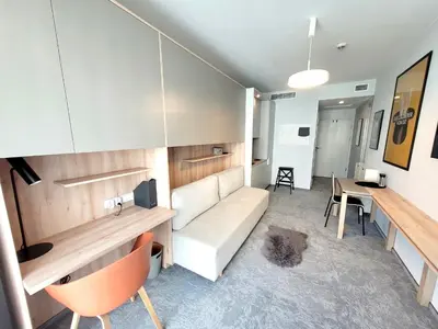 Kuchnia lub aneks kuchenny w obiekcie Wilanów Residence Apartments