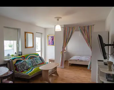 Łóżko lub łóżka w pokoju w obiekcie Apartament nad Balatonem
