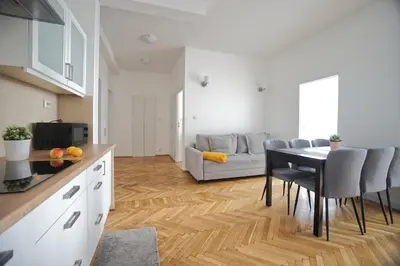 Kuchnia lub aneks kuchenny w obiekcie Warsaw Premium Apartments Standard Old Town