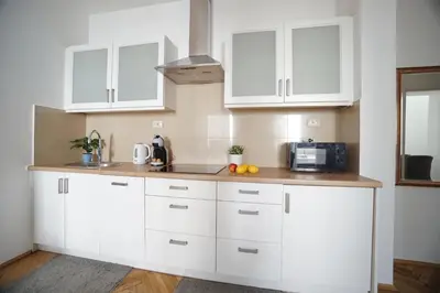 Kuchnia lub aneks kuchenny w obiekcie Warsaw Premium Apartments Standard Old Town