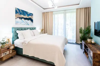 Łóżko lub łóżka w pokoju w obiekcie PLATER PREMIUM APARTMENTS