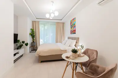 Łóżko lub łóżka w pokoju w obiekcie PLATER PREMIUM APARTMENTS
