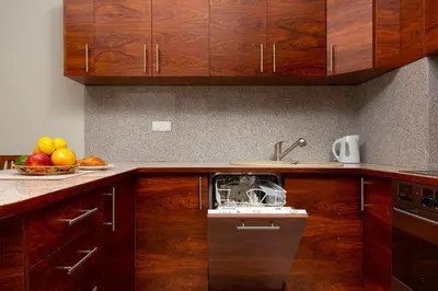 Kuchnia lub aneks kuchenny w obiekcie Apartments Chełmońskiego Warsaw Ursus by Noclegi Renters