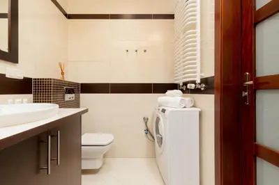 Łazienka w obiekcie Apartments Chełmońskiego Warsaw Ursus by Noclegi Renters