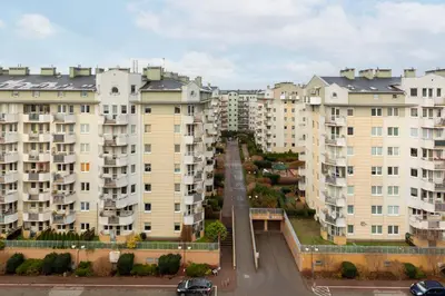 Budynek, w którym mieści się apartament