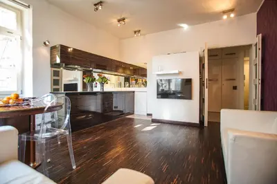 Kuchnia lub aneks kuchenny w obiekcie Apartament Powiśle