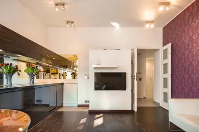 Telewizja i/lub zestaw kina domowego w obiekcie Apartament Powiśle