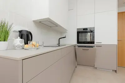 Kuchnia lub aneks kuchenny w obiekcie Apartment Warsaw City Center by Noclegi Renters