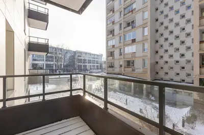 Balkon lub taras w obiekcie Apartment Warsaw City Center by Noclegi Renters