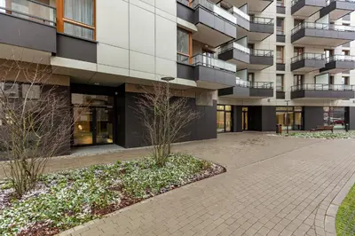 Budynek, w którym mieści się apartament
