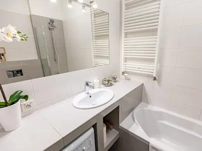 Łazienka w obiekcie Kolejowa ApartHotel
