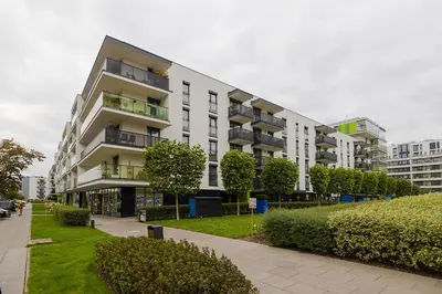 Budynek, w którym mieści się apartament