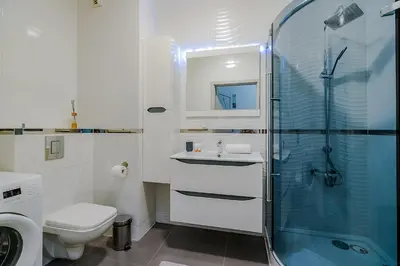 Łazienka w obiekcie Family Apartment Żoliborz by Noclegi Renters