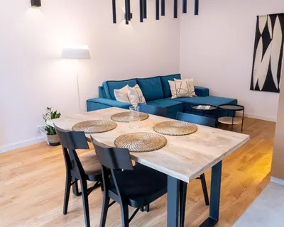 Część wypoczynkowa w obiekcie Hello!Apartments Przy Arkadii