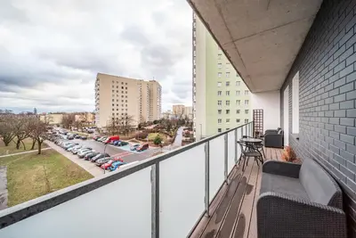 Balkon lub taras w obiekcie Krypska 13 by Homeprime