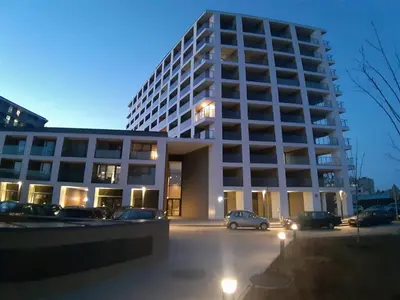 Budynek, w którym mieści się apartament