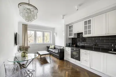 Kuchnia lub aneks kuchenny w obiekcie Apartament Muranów