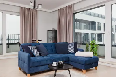 Część wypoczynkowa w obiekcie Mokotów Apartment LUX with Parking by Renters Prestige