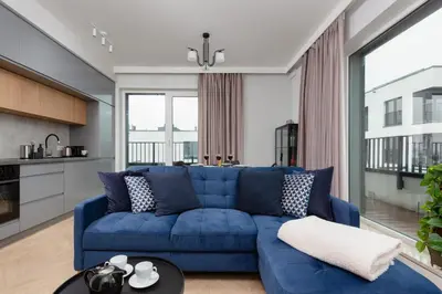 Część wypoczynkowa w obiekcie Mokotów Apartment LUX with Parking by Renters Prestige