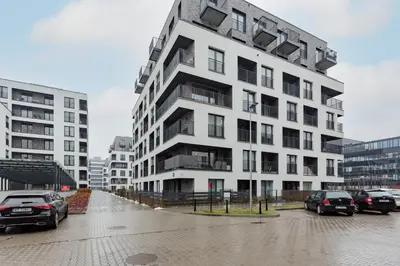 Budynek, w którym mieści się apartament