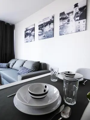 Część wypoczynkowa w obiekcie Plac Grzybowski Apartment by BookingHost