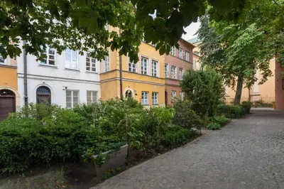 Ogród w obiekcie Apartamenty - MI HAPPY II