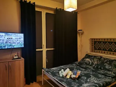 Telewizja i/lub zestaw kina domowego w obiekcie Warsaw Asian vibe apartment