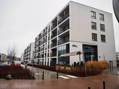 Budynek, w którym mieści się apartament