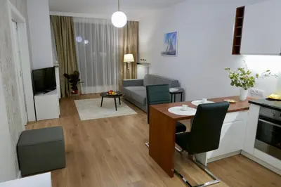 Kuchnia lub aneks kuchenny w obiekcie Kieślowskiego Apartment vis-a-vis Town Hall