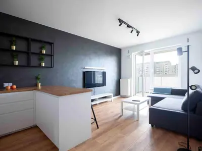 Telewizja i/lub zestaw kina domowego w obiekcie Warsaw-Aparts Sonaty