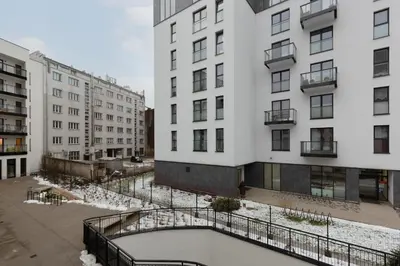 Budynek, w którym mieści się apartament
