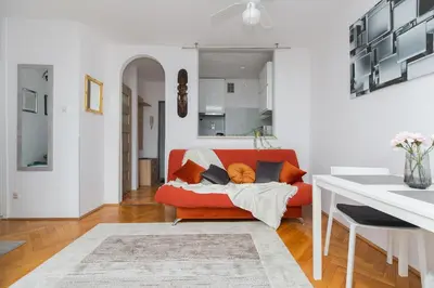 Telewizja i/lub zestaw kina domowego w obiekcie ShortStayPoland Chłodna (B74)