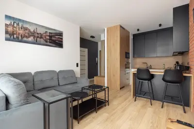 Kuchnia lub aneks kuchenny w obiekcie Brand New Business Apartament by BookingHost