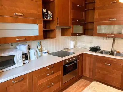 Kuchnia lub aneks kuchenny w obiekcie Beautiful Vintage Apartment in Old Mokotow District