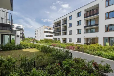 Budynek, w którym mieści się apartament