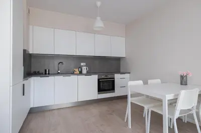 Kuchnia lub aneks kuchenny w obiekcie ShortStayPoland Pohulanka (B84)