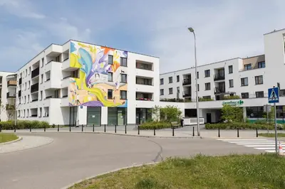 Budynek, w którym mieści się apartament