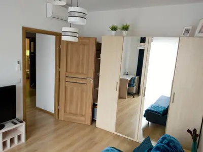 Telewizja i/lub zestaw kina domowego w obiekcie OCTAVIAN SUITE