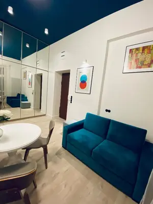 Część wypoczynkowa w obiekcie 1 Bedroom Apartment 3 minute walk to Wilenska Metro