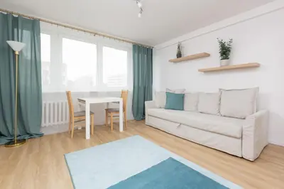 Część wypoczynkowa w obiekcie Studio Apartment Mokotów Malawskiego by Noclegi Renters