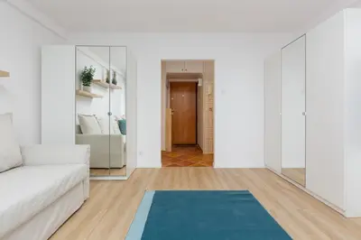 Część wypoczynkowa w obiekcie Studio Apartment Mokotów Malawskiego by Noclegi Renters