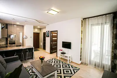 Telewizja i/lub zestaw kina domowego w obiekcie Murano Apartaments