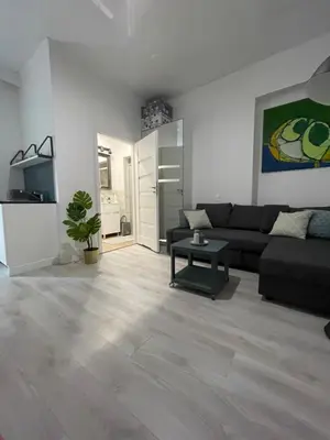 Część wypoczynkowa w obiekcie Wspólna 54 - Blue - Good Apartments