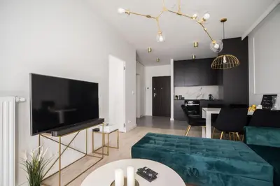 Telewizja i/lub zestaw kina domowego w obiekcie Old Town Heart IX Luxury - Przyokopowa